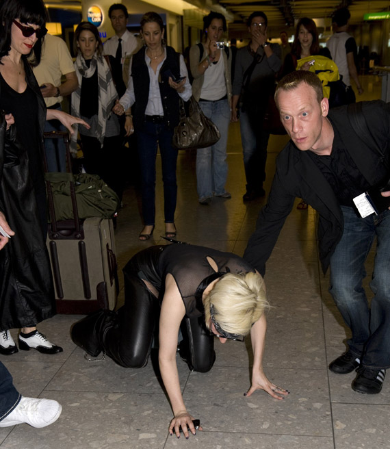 Lady Gaga In 12 Platforms @ Heathrow Airport