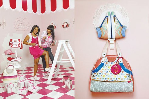 Vanessa & Angela Simmons Whipping Up Pastry Apparel & Handbags