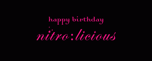 Happy 2nd Birthday to nitro:licious!