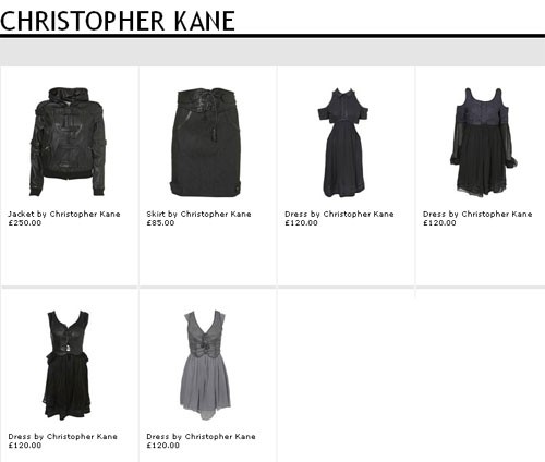 Christopher Kane for Topshop – Second Collection