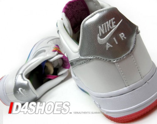 Nike Air Force 1 GS - Pearl White - Rainbow Outsole