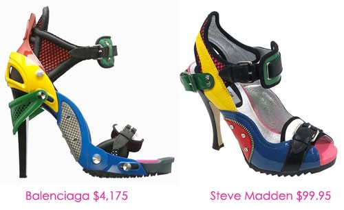 Balenciaga vs. Steve Madden – F’07 Runway Shoes