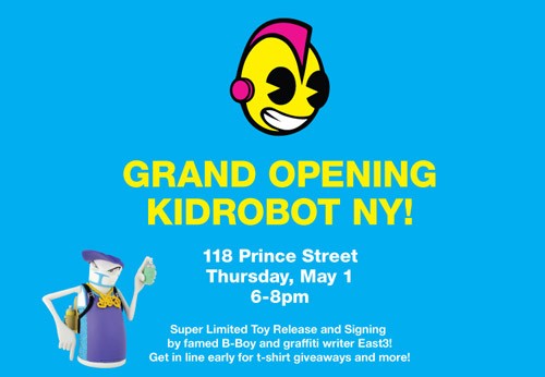 Kidrobot NYC Flagship Opening – May 1st