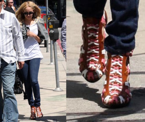 Nicole Richie Back to Work in her Balenciaga Boots