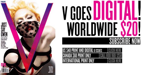 V Magazine Goes Digital Worldwide
