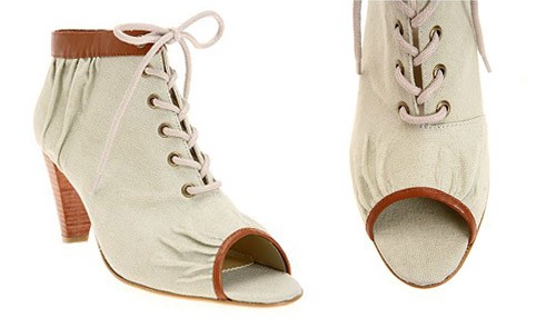 We Who See Canvas Cutout Bootie