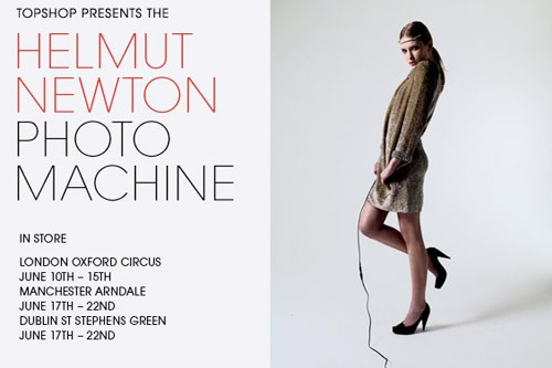 Helmut Newton Photo Machine at Topshop