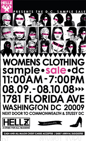 Hellz Bellz Sample Sale in Washington DC