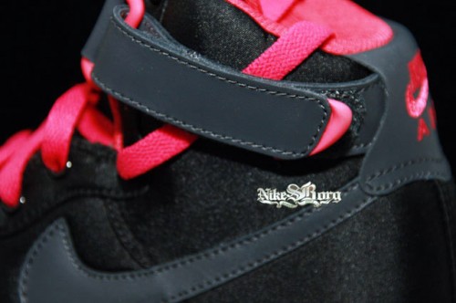 Nike Air Force 1 High WMNS - Satin - Black - Pink