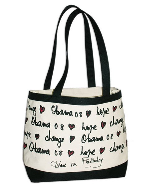Diane von Furstenberg Obama ’08 Love Tote Bag