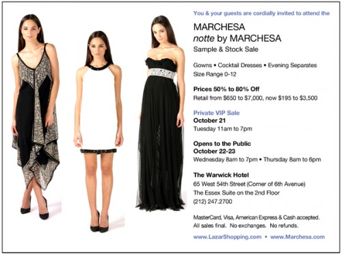 Marchesa and Fred Perry Sample Sale