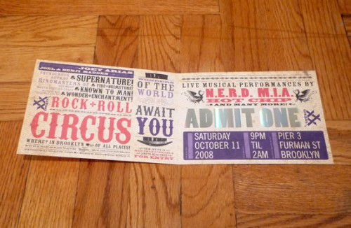 Diesel “xXx Rock + Roll Circus” Party Invite