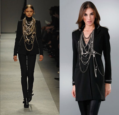 Givenchy vs. LaROK Multi-Chain Necklace Jacket