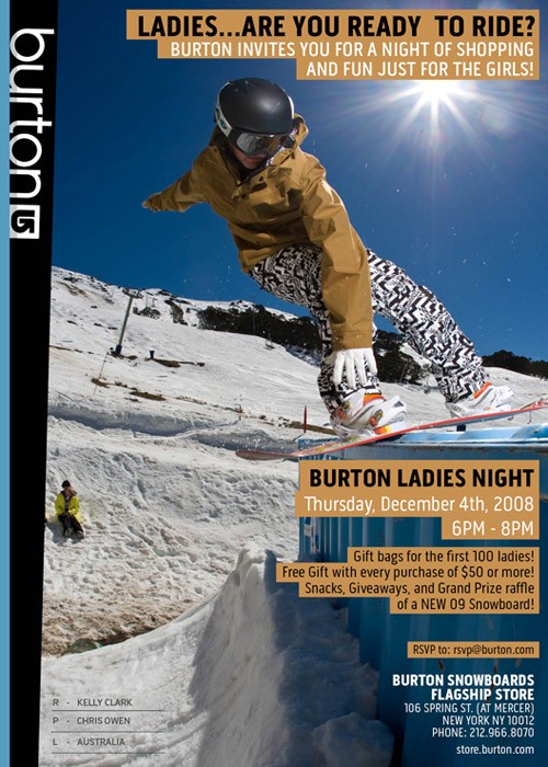 BURTON Ladies Shopping Night – December 4th