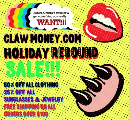 Claw Money Holiday Rebound Sale – Up to 50% Off!