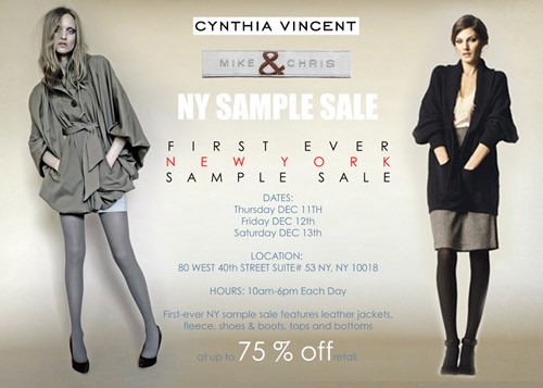 Mike & Chris First NYC Sample Sale