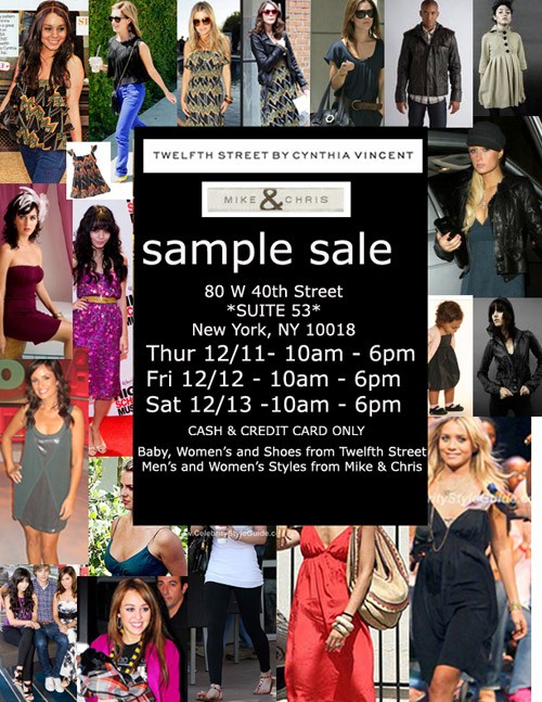 Mike & Chris and Twelfth Street Sample Sale