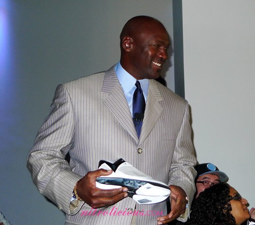 Michael Jordan + April Holmes unveil the Air Jordan 2009