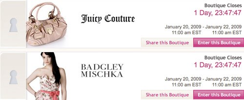 Juicy Couture & Badgley Mischka On Sale at RueLaLa!