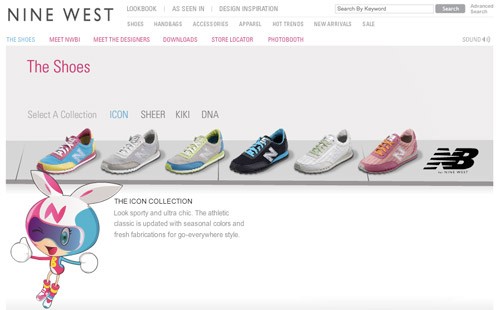 New Balance for Nine West Microsite Launch