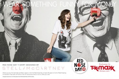 Stella McCartney Red Nose Day T-shirts for Comic Relief