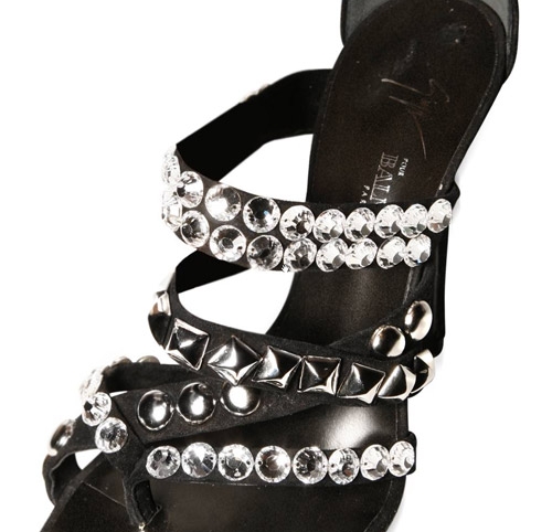 balmain crystal heels