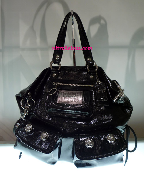 coach black poppy purse