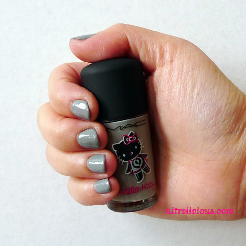 MAC x Hello Kitty “On The Prowl” Grey Nail Polish