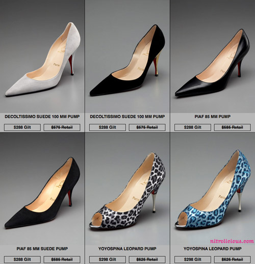 Shop Louboutin styles from Gilt and score up to 20% off