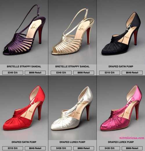 Christian Louboutin Sale on GILT [Recap 