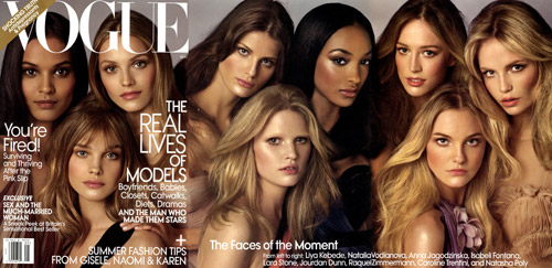 VOGUE US May 2009 Models Cover