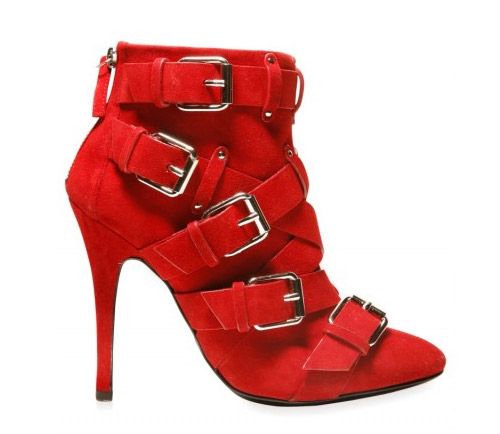 balmain-suede-buckle-boots-low-red
