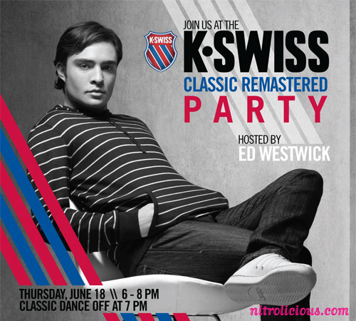 K-Swiss Classic Remastered Party with Ed Westwick!
