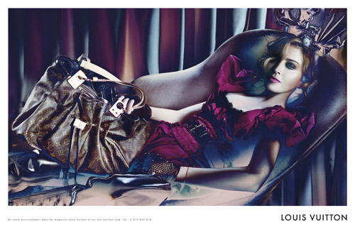 poster advertising Louis Vuitton handbag with Madonna in paper magazine  from 2009, advertisement, creative LV advert from 2000s Stock Photo - Alamy