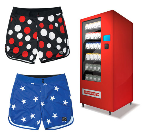 The Standard x Quiksilver Boardshorts + Vending Machines