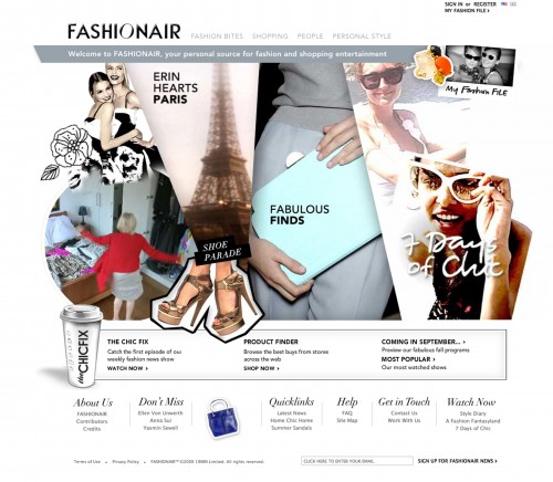 FASHIONAIR – Fashion & Shopping Entertainment Site