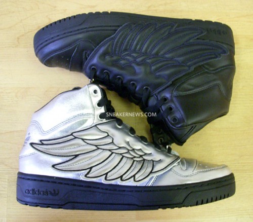 Jeremy Scott x adidas – JS Wings – Metallic Silver + Black – Available