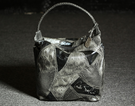 Carlos Falchi for Target Faux-Snakeskin Satchel