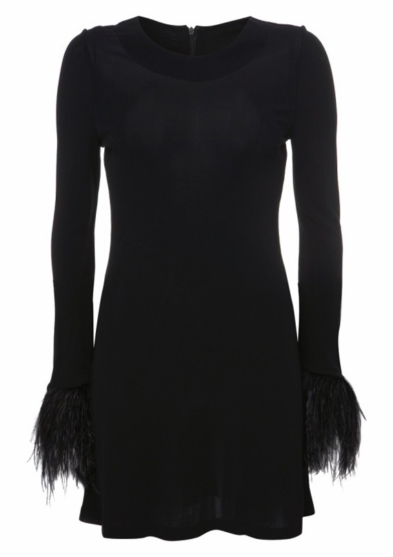 Topshop feather outlet dress