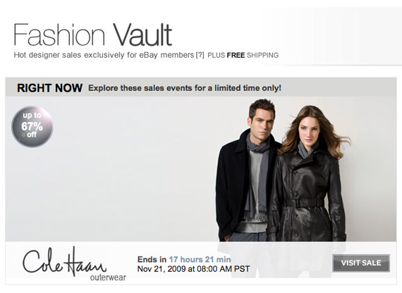 eBay Launches Fashion Vault