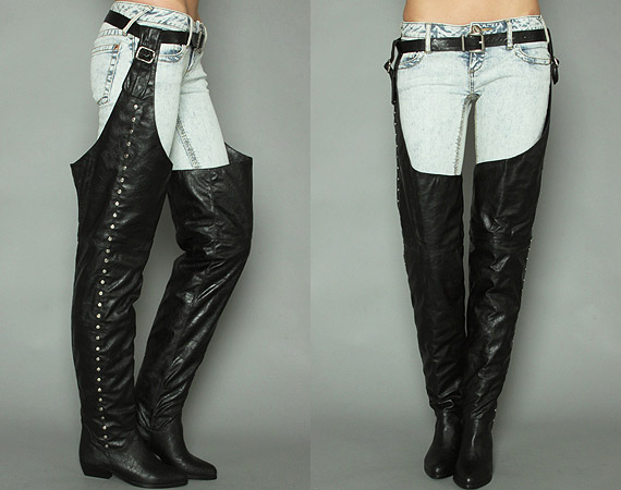 Jeffrey Campbell “Obscene” Thigh High Boots