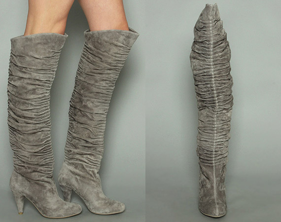 Jeffrey Campbell “Braid” Suede Over-the-Knee Boots @ Karmaloop