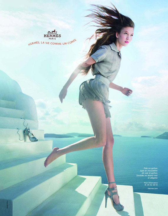 Karlie Kloss for Hermès Spring/Summer 2010 Ad Campaign