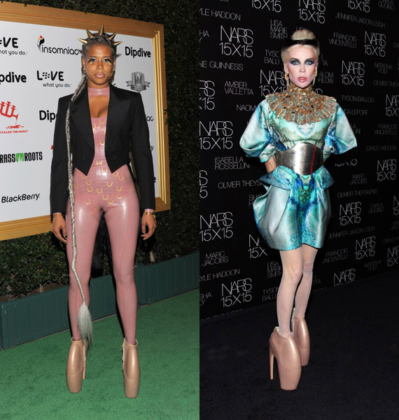 Lady Gaga vs Daphne Guinness vs Kelis in Alexander McQueen Shoes