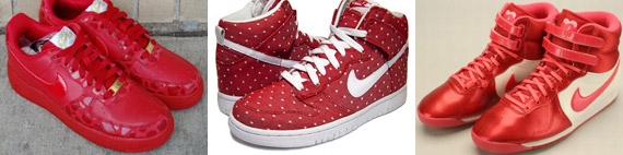 Valentine’s Day: Nike Air Force 1, Dunk High & Aerofit High