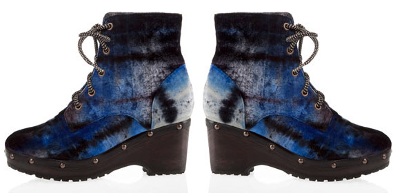 Opening Ceremony Fall 2010 Velvet Clog Booties