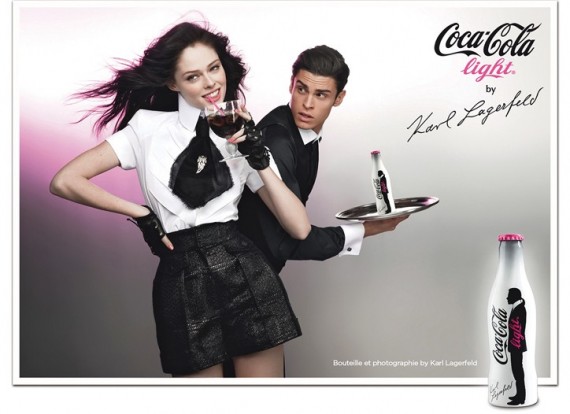 Karl Lagerfeld x Coca-Cola Light Ad Campaign