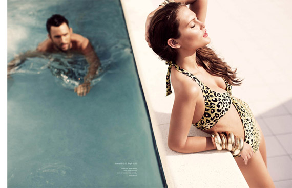 H&M Summer 2010 Magazine: Catherine McNeil “Pool Style”