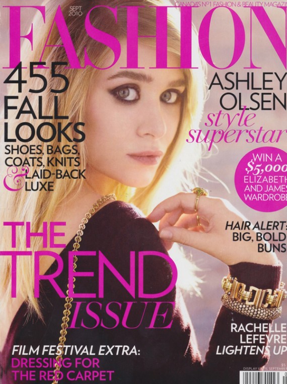 Ashley Olsen Covers Fashion Magazine September 2010 - nitrolicious.com