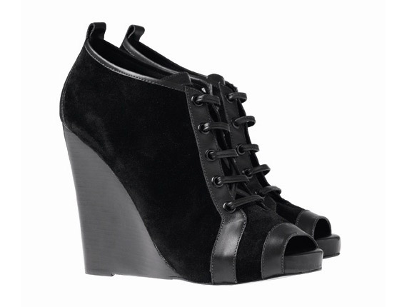 Pierre Hardy for GAP Black Suede Wedge Bootie | Fall 2010